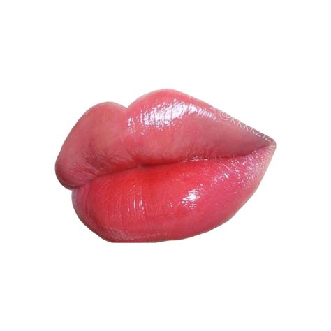 Red Pink Lips Polyvore Moodboard Filler Mouth Lábios Poster De