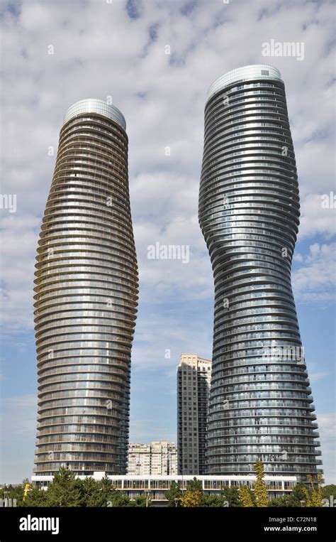 Absolute Towers Marilyn Monroe Condos Mississauga Canada Stock