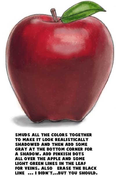 Makes it simple and fast. How to Draw Realistic or Cartoon Apples with Easy Step by ...