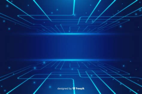 Free Vector Blue Abstract Technology Background