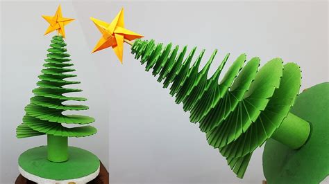 3d Paper Christmas Tree How To Make Paper Xmas Tree Diy Christmas
