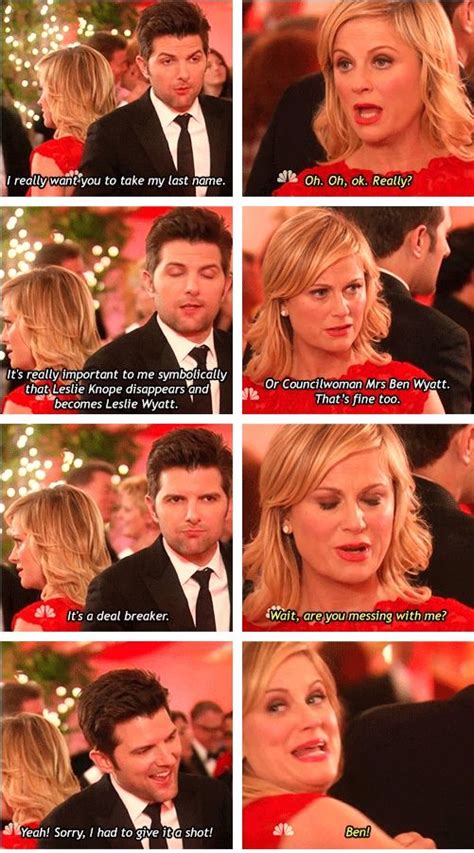 Parks And Rec I Hope One Day To Have A Love As Adorable As Ben And Leslies Parks N Rec