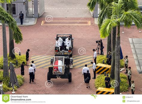 135 people checked in here. Body Of Mr. Lee Kuan Yew Entering Parliament House From ...