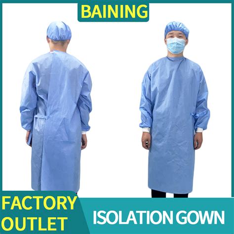 Isolation Gown En13795 Sugical Gown Coverall PP PE Sterile Surgical