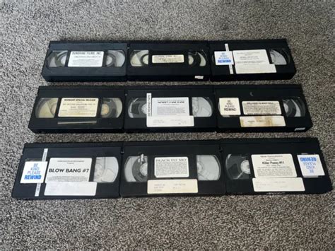vintage adult erotic movie vhs lot of 9 tapes only 39 99 picclick
