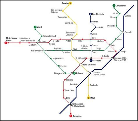 Metropolitana Catania Mappa