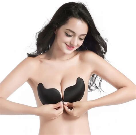Women Sexy Push Up Invisible Bra Front Closure Bra Seamless Strapless