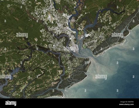 Charleston City South Carolina Us True Colour Satellite Image