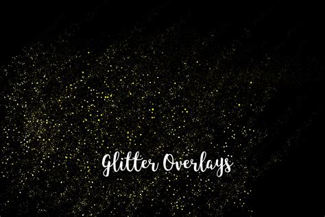 Yellow Glitter Overlays Gold Glitter Bokeh Overlays 326729