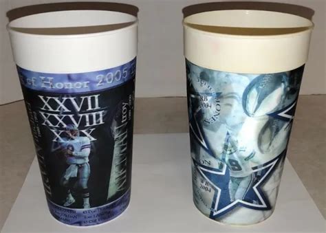 Dallas Cowboys Vtg Cups Collectors 32oz Lenticular Eye Moving Optical Illusion 1000 Picclick