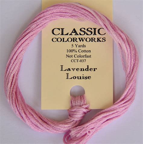 Lavender Louise Classic Colorworks 6 Strand Hand Dyed Embroidery Floss The Rural Stitch Co