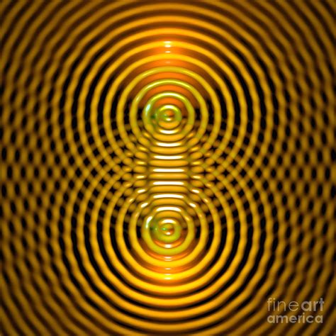 Two Wave Sources Creating Interference Patterns 5 Digital Art By