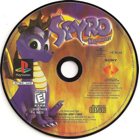 spyro the dragon cover or packaging material mobygames