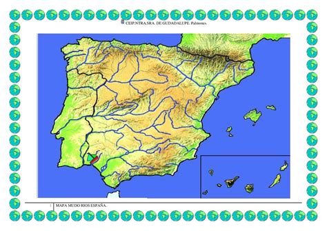 Mapa Mudo De Rios De Espana Para Hacer Images