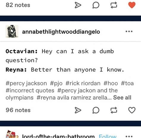 Dumb Questions Can I Ask Rick Riordan Books Pjo Olympians Dumb And Dumber Quotes Quotations