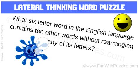 Lateral Thinking Word Puzzle With Answer
