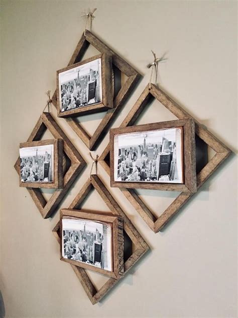 Diy Picture Frames On The Wall Rustic Picture Frames Picture Frame