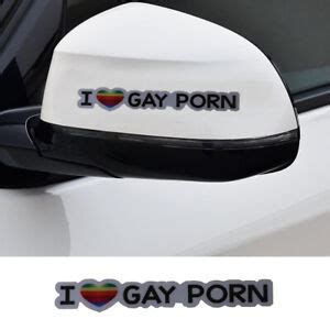 I Love Gay Rainbow Sticker Funny Car Bumper Window Decal Sticker Car Accessories Ebay
