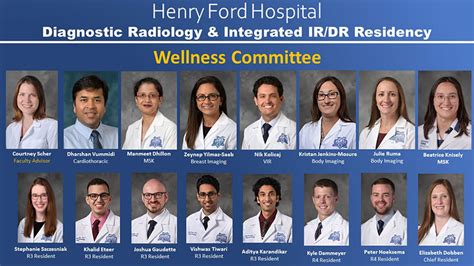 Wellness Committee Diagnostic Radiology Residency Henry Ford Health