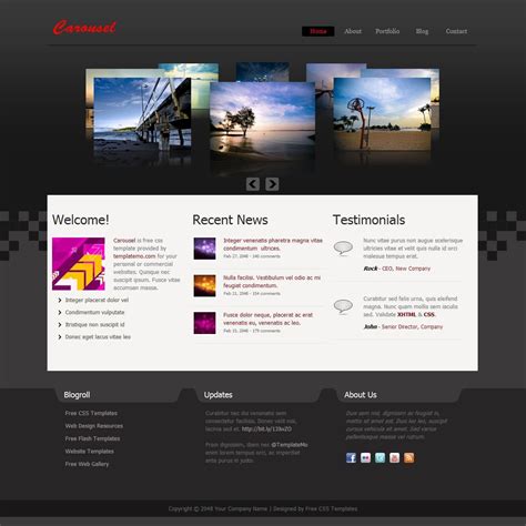 Free Responsive Website Template Download Html And Css Jquery Addictionary