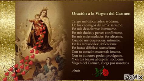 Oracion Virgen Del Carmen Picmix