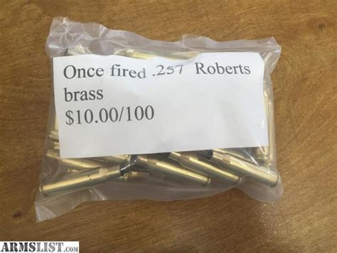 Armslist For Sale Once Fired 257 Roberts Brass