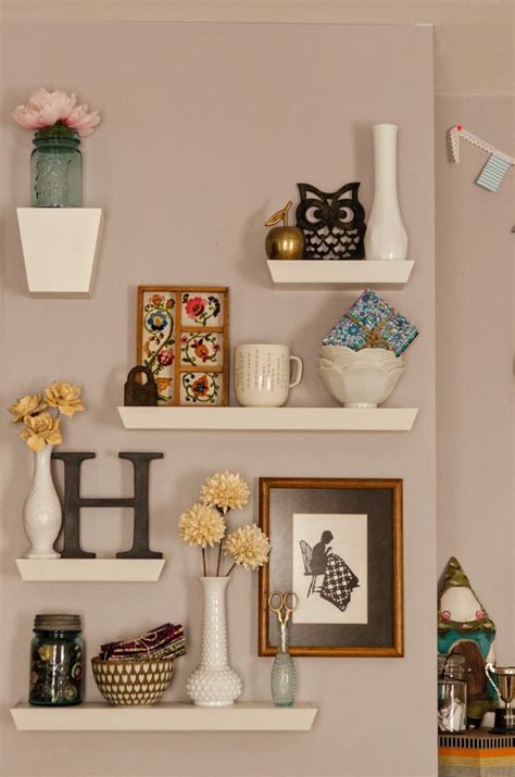 If you have something bigger you'd like to place, or you're going out shopping for decorations, it's good to know. 10 Different Ways to Style Floating Shelves | Decor, Home ...