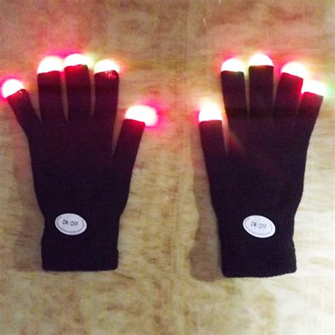 Light Led Gloves Gloving Party Unisex Finger Light Gloves On Luulla