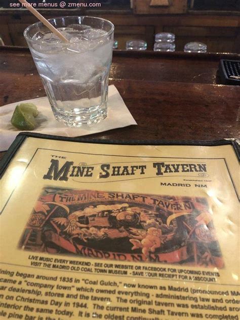 Online Menu Of The Mine Shaft Tavern And Cantina Restaurant Taos New