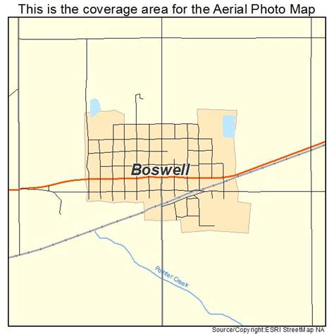 Aerial Photography Map Of Boswell Ok Oklahoma