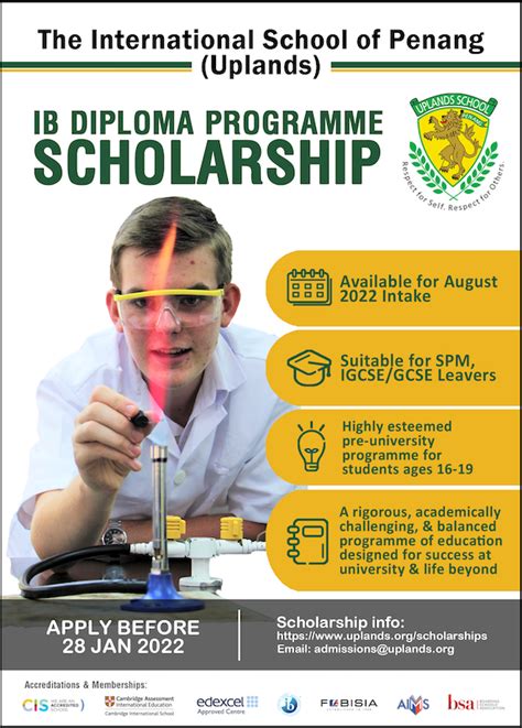 The International School Of Penangs Ib Diploma Programme Scholarship