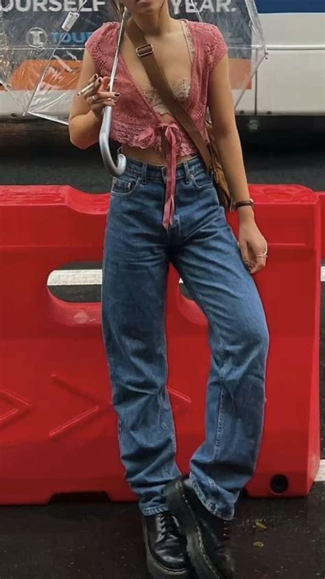 jean aesthetic jean vest denim aesthetic denim vest fall outfit aesthetic street style