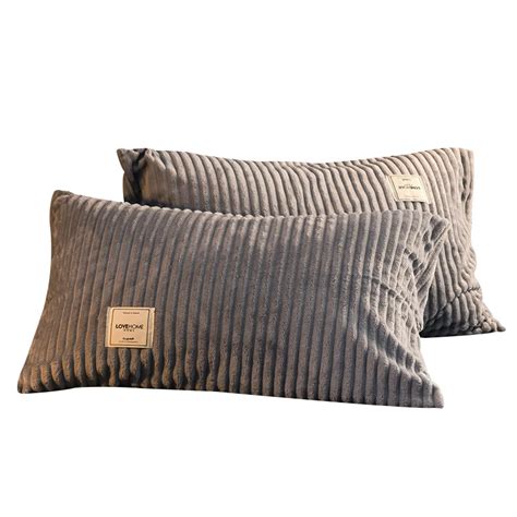 Soft Warm Pillow Cases Thicken Coral Fleece Pillow Cover 2pcs 4874cm Unstuffed Home Decor