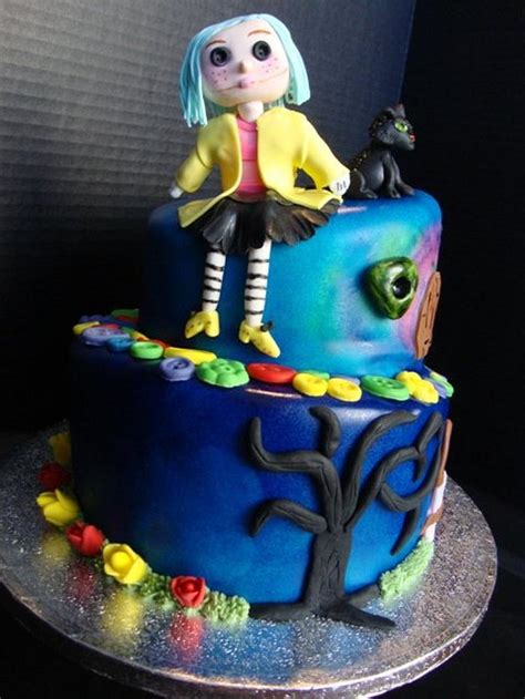 Coraline Birthday Cake Decorated Cake By Songbirdsweets Cakesdecor