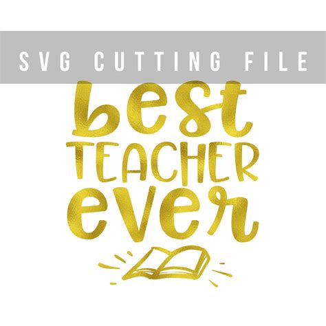 Best Teacher Ever Svg Png Eps Dxf Teach Design Bundles