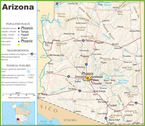 Arizona State Maps Usa Maps Of