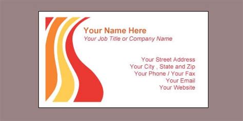 38 Free Visiting Card Templates In Word Excel Pdf