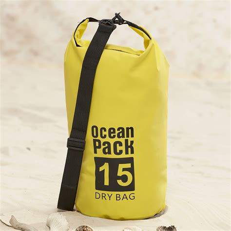 15 Liter Waterproof Storage Dry Bag with Removable Shoulder Strap