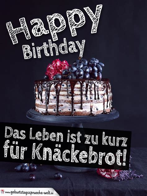 Witzige kuchen bilder kostenlos zum. Lustige Geburtstagskarte - Kuchen statt Knäckebrot ...
