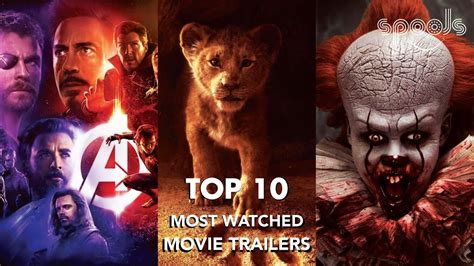 Top 10 Most Watched Movie Trailers Of All Time Youtube