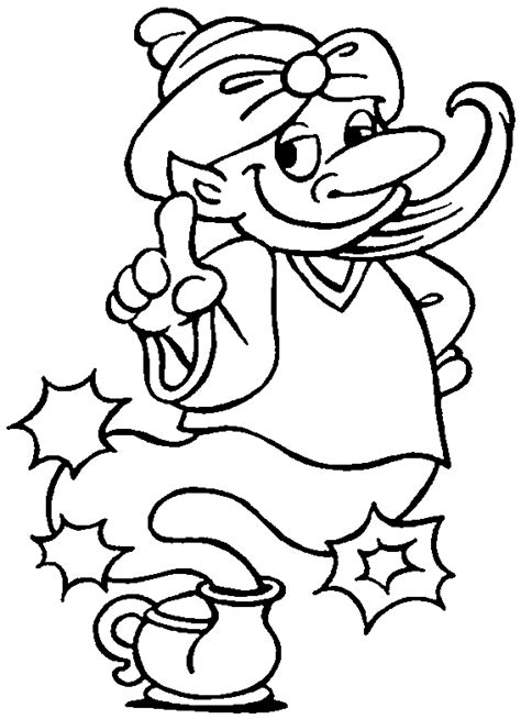 genie lamp Colouring Pages