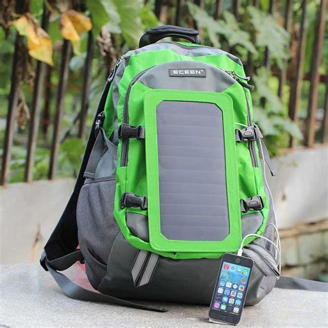 Eceen 7watts Solar Backpack Solar Panel Bag Poly