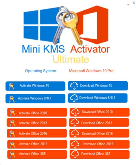 Kms auto net activator official activator for windows 10, 8, 8.1, 7. Mini KMS Activator Ultimate 1.8 [Activa windows y office ...