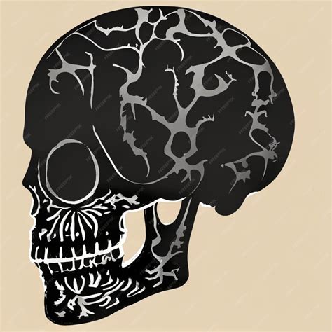 Premium Ai Image Free Vector Vintage Human Skull Concept Png