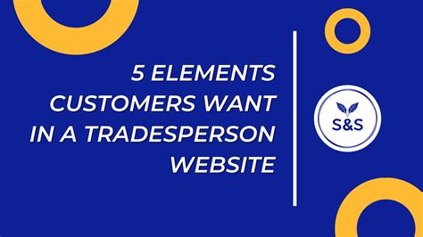 5 Elements Customers Want In A Tradesperson Website Shake And Speare