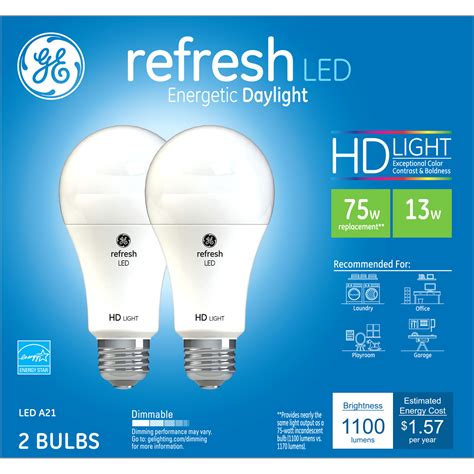 Ge Relax Soft White Hd 65w Replacement Led Light Bulbs Indoor