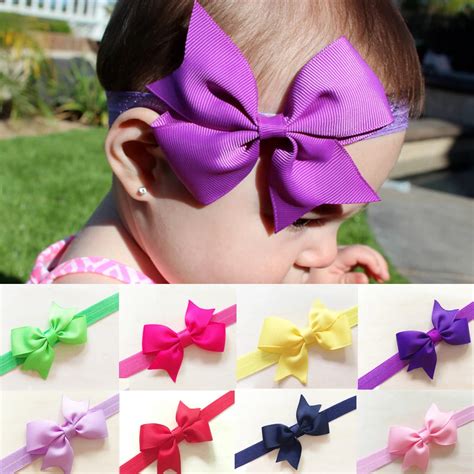 Retail 1pcs Infant Baby Kids Headband Hair Bow Hair Accessories Girls