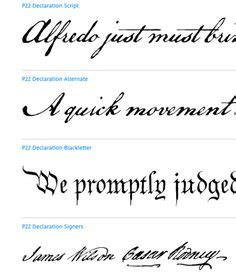 The maryland constitution of 1776 was the first of four constitutions under which the u.s. American Scribe font by Three Islands Press - the ...