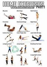 Photos of Workout Exercises In Home