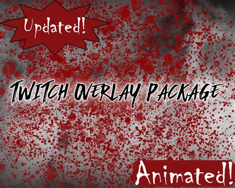 Updated Animated Horror Themed Complete Stream Bundle Twitch